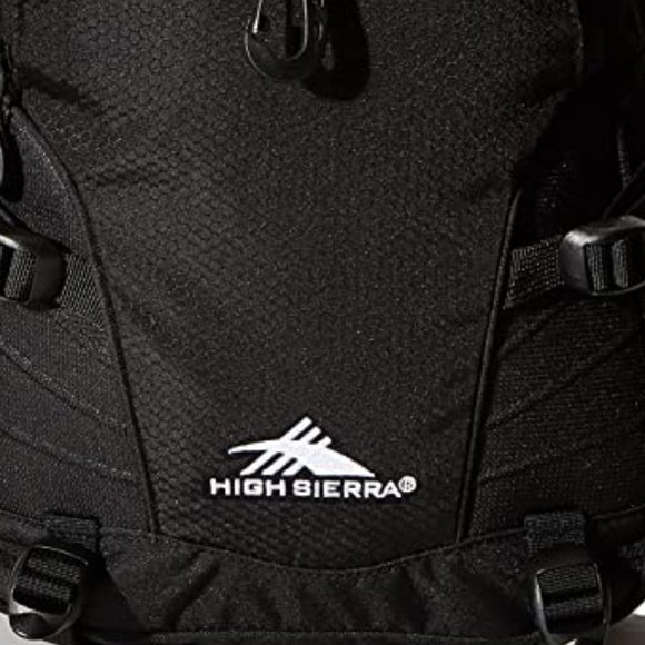 NWT High Sierra Backpack Waterproof Commute Hike Business Travel Black MINT - Picture 11 of 12